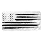 White And Black USA Flag Print Towel