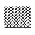 White And Black Vinyl Pattern Print Bifold Wallet
