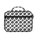 White And Black Vinyl Pattern Print Briefcase Bible Bag