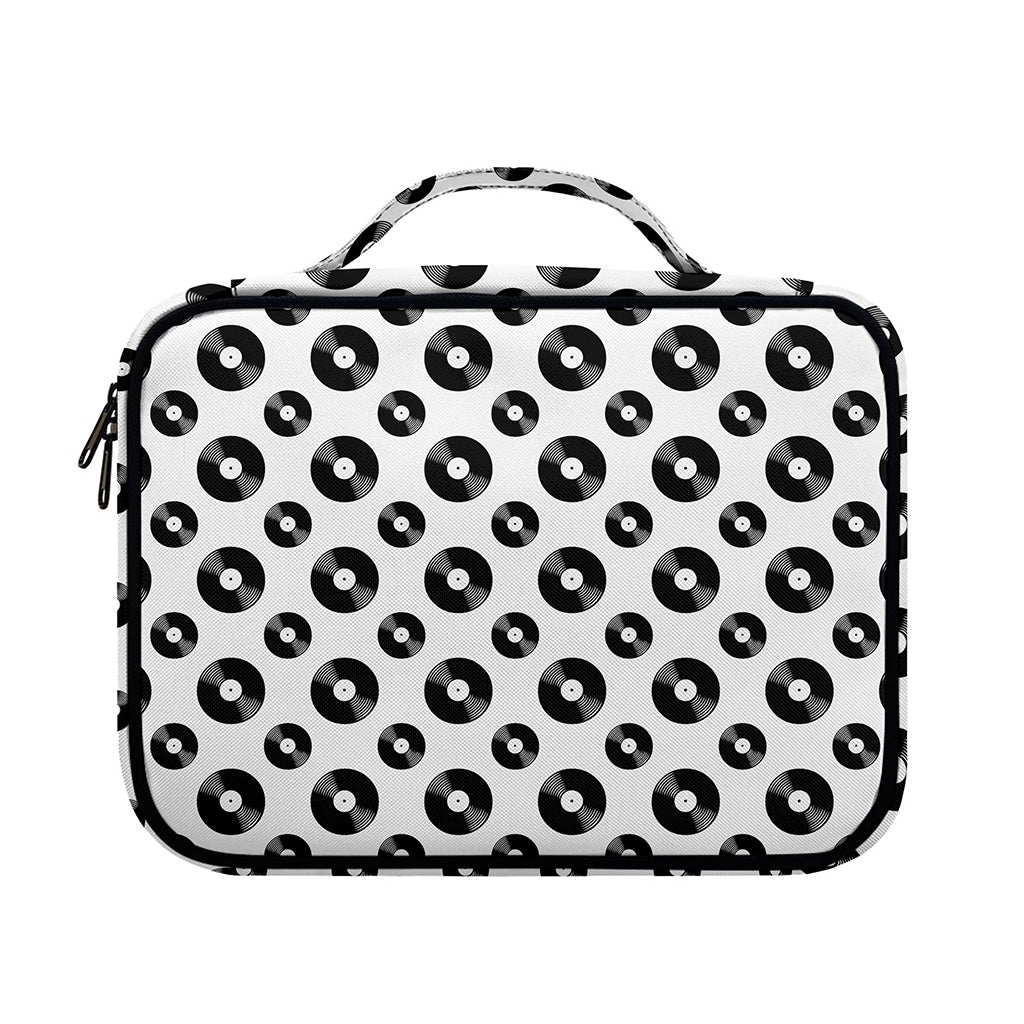 White And Black Vinyl Pattern Print Briefcase Bible Bag