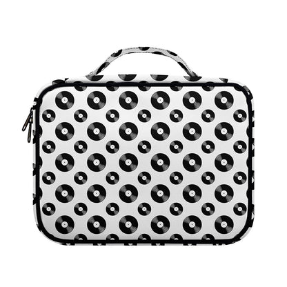 White And Black Vinyl Pattern Print Briefcase Bible Bag