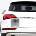 White And Black Vinyl Pattern Print Car Sticker