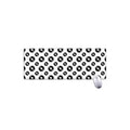 White And Black Vinyl Pattern Print Extended Mouse Pad