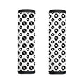 White And Black Vinyl Pattern Print Handle Covers