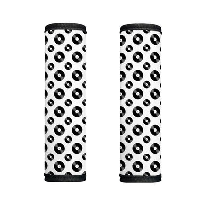 White And Black Vinyl Pattern Print Handle Covers