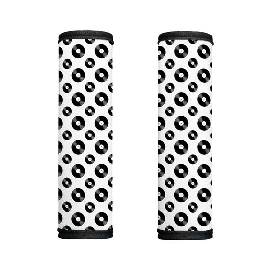 White And Black Vinyl Pattern Print Handle Covers