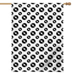 White And Black Vinyl Pattern Print House Flag