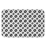 White And Black Vinyl Pattern Print Indoor Door Mat