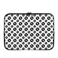 White And Black Vinyl Pattern Print Laptop Sleeve
