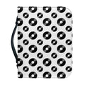 White And Black Vinyl Pattern Print Leather Bible Cover