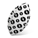 White And Black Vinyl Pattern Print Rugby Ball