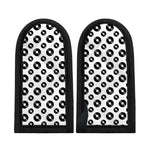 White And Black Vinyl Pattern Print Skillet Handle Cover
