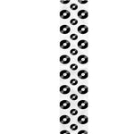White And Black Vinyl Pattern Print Table Runner