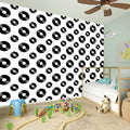 White And Black Vinyl Pattern Print Wall Sticker
