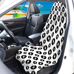 White And Black Vinyl Pattern Print Waterproof Car Seat Cover