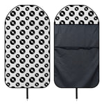 White And Black Vinyl Pattern Print Waterproof Car Seat Cover