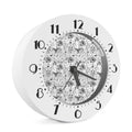 White And Black Wicca Magical Print Alarm Clock
