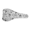 White And Black Wicca Magical Print Bicycle Seat Cover