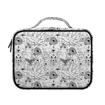 White And Black Wicca Magical Print Briefcase Bible Bag