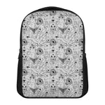 White And Black Wicca Magical Print Casual Backpack