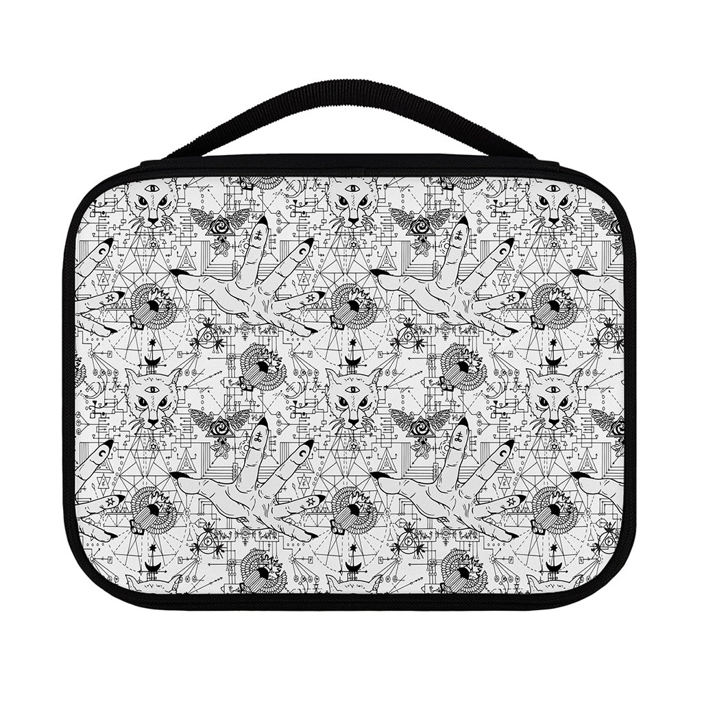 White And Black Wicca Magical Print Classic Bible Case