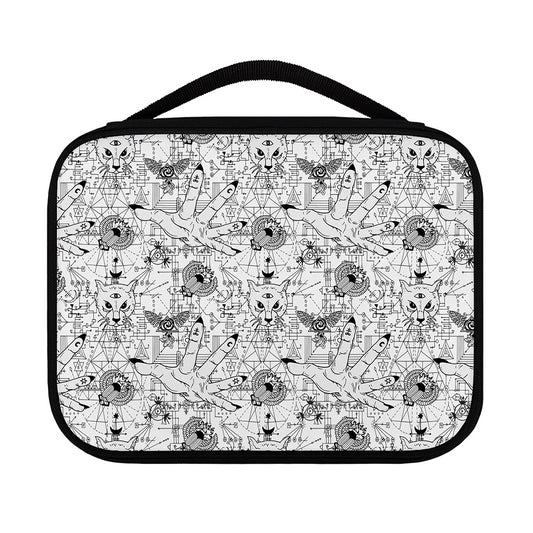 White And Black Wicca Magical Print Classic Bible Case