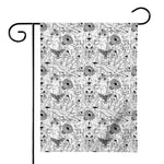 White And Black Wicca Magical Print House Flag