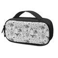 White And Black Wicca Magical Print Portable Cooler Travel Case