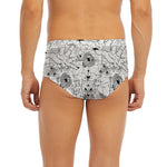 White And Black Wicca Magical Print Men's Briefs