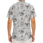 White And Black Wicca Magical Print Men's Deep V-Neck Shirt