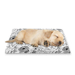 White And Black Wicca Magical Print Pet Cooling Mat Cover