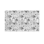 White And Black Wicca Magical Print Polyester Flag