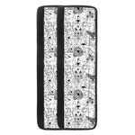 White And Black Wicca Magical Print Refrigerator Handle Covers