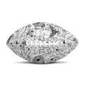 White And Black Wicca Magical Print Rugby Ball