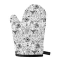 White And Black Wicca Magical Print Single Oven Mitt