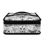 White And Black Wicca Magical Print Small Lunch Bag