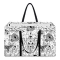 White And Black Wicca Magical Print Utility Tote Bag