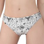 White And Black Wicca Magical Print Women's Panties