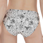 White And Black Wicca Magical Print Women's Panties