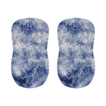 White And Blue Acid Wash Tie Dye Print Bar Stool Covers