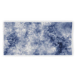 White And Blue Acid Wash Tie Dye Print Beach Towel
