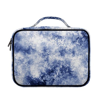 White And Blue Acid Wash Tie Dye Print Briefcase Bible Bag