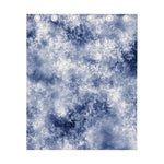 White And Blue Acid Wash Tie Dye Print Curtain