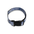 White And Blue Acid Wash Tie Dye Print Dog Collar