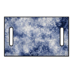 White And Blue Acid Wash Tie Dye Print Golf Cart Seat Cover