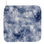 White And Blue Acid Wash Tie Dye Print Hand Towel