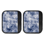 White And Blue Acid Wash Tie Dye Print Handle Covers