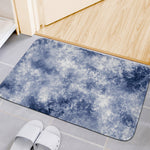 White And Blue Acid Wash Tie Dye Print Indoor Door Mat