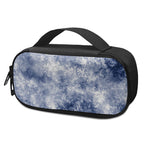 White And Blue Acid Wash Tie Dye Print Insulin Cooler Travel Case
