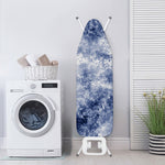White And Blue Acid Wash Tie Dye Print Ironing Board Cover